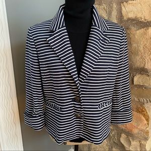 Anthropologie Cartonnier knit striped blazer NWT